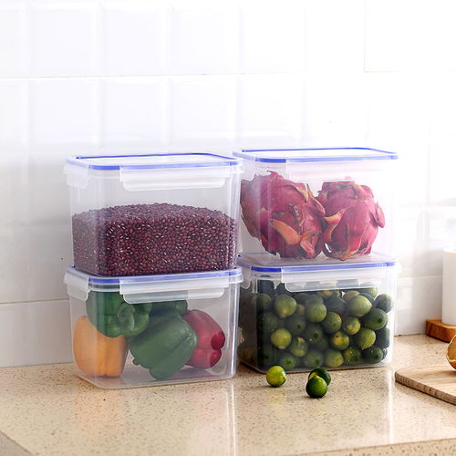 厨房冰箱长方形保鲜盒塑料食品盒饭盒水果保鲜盒微波密封盒收纳盒